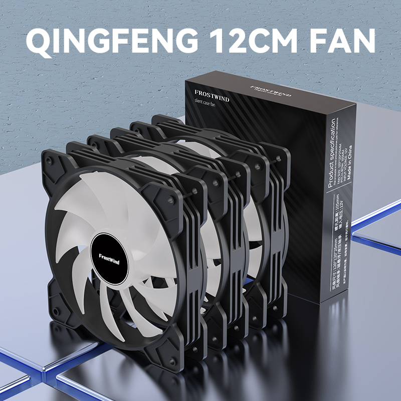 Gpu Cooler - コンピュータシャーシ冷却ファン,静音,換気に優れ,マット,3ピン,12v,12cm, 12025