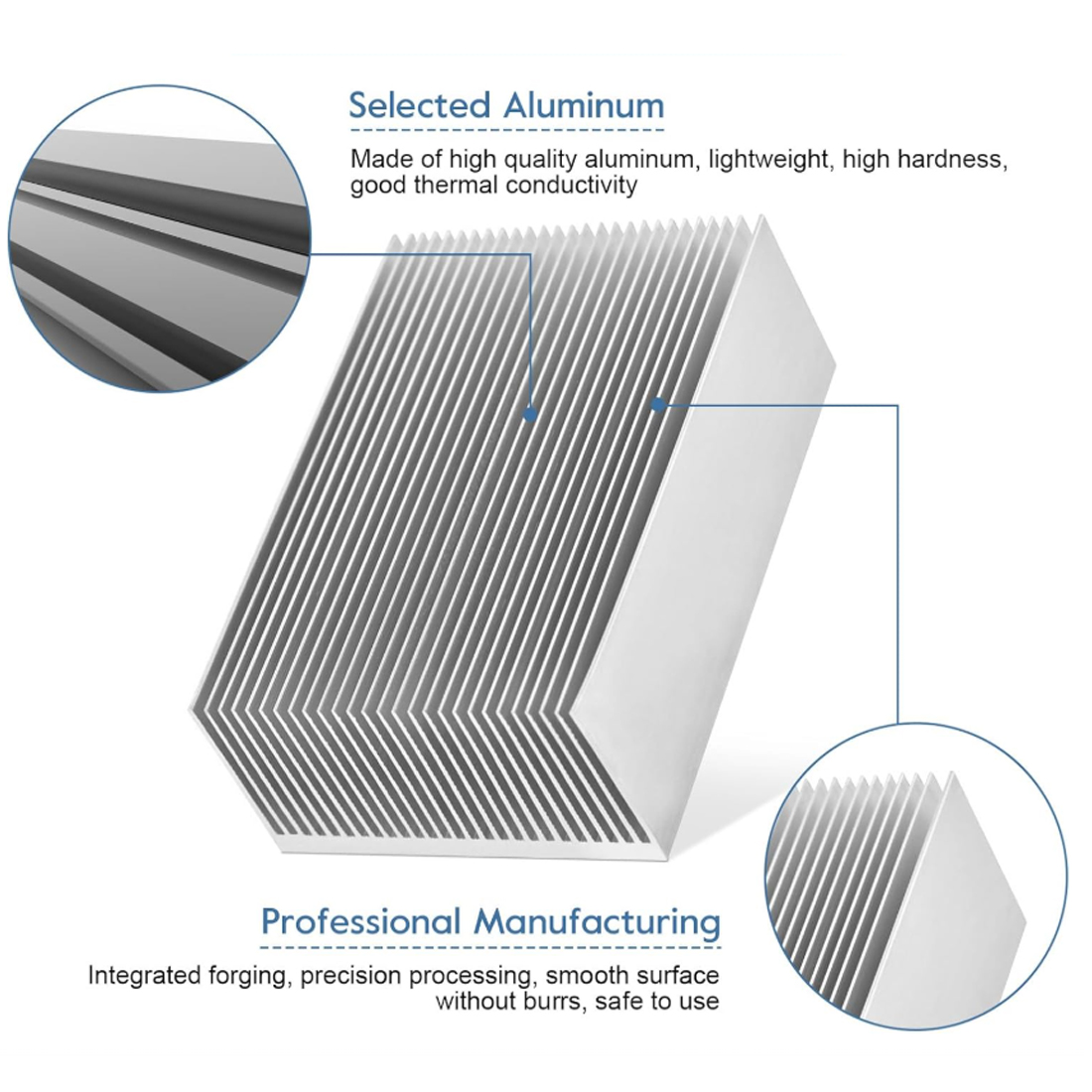 DIY クーラー アルミ製ヒートシンク グリル形状 ラジエー - Heatsink のレビューと価格