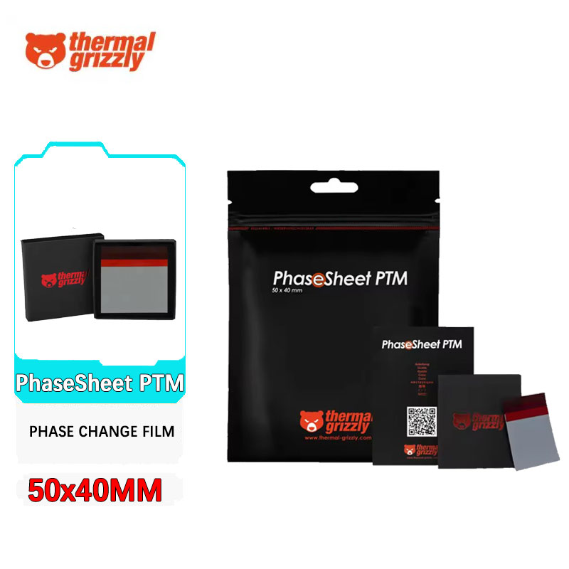 サーマルグリズリーフェーズシート PTM 相変化シリコーング - Thermal Paste のレビューと価格